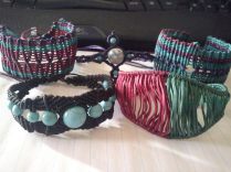 Macramé bracelets